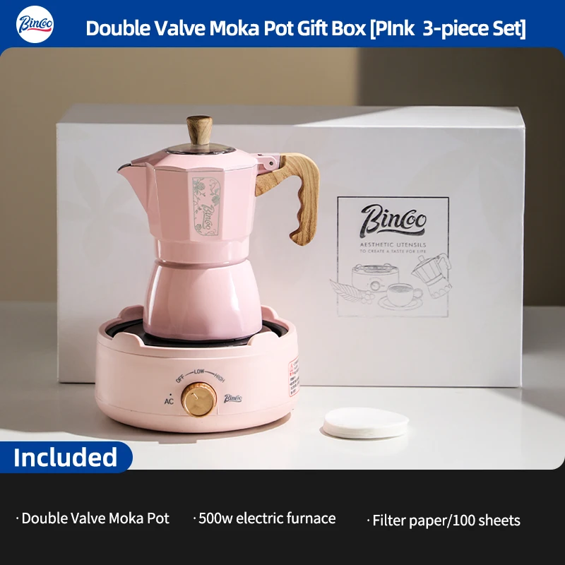 إبريق قهوة إسبريسو فاخر، صنع يدوي-بينكو