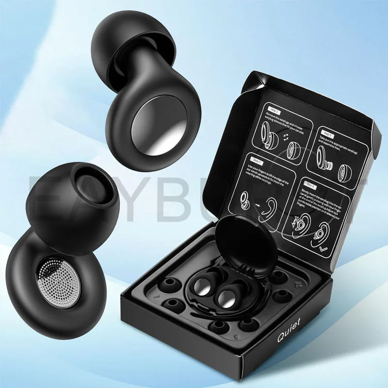 Noise Cancelling Silicone Earplugs for Sleeping, Concerts, and Travel - Reusable Ear Protection