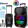 3000 Watts Wireless Portable Party Bluetooth Speaker With Microphone & Remote 8" Subwoofer High Quality Big Sound 1