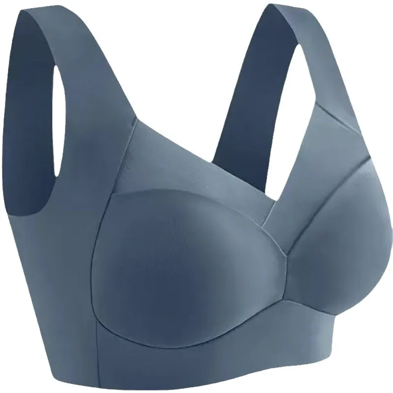 1pcs Women Bras Plus Size Seamless Bra Bralette Backless Ladys Mesh Brassiere Vests Female's Sport Anti-sagging Underwears L-6XL 1