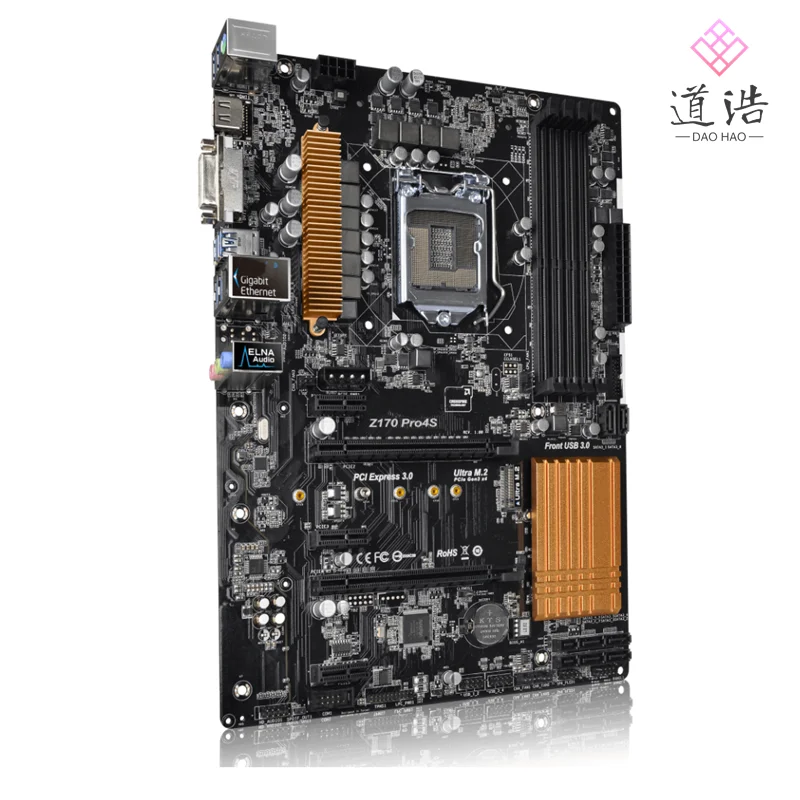 For Asrock Z170 PRO4S Motherboard 64GB HDMI PCI-E3.0 M.2 LGA 1151 DDR4 ATX Z170 Mainboard 4 For Asrock Z170 PRO4S Motherboard 64GB HDMI PCI-E3.0 M.2 LGA 1151 DDR4 ATX Z170 Mainboard - Image 2