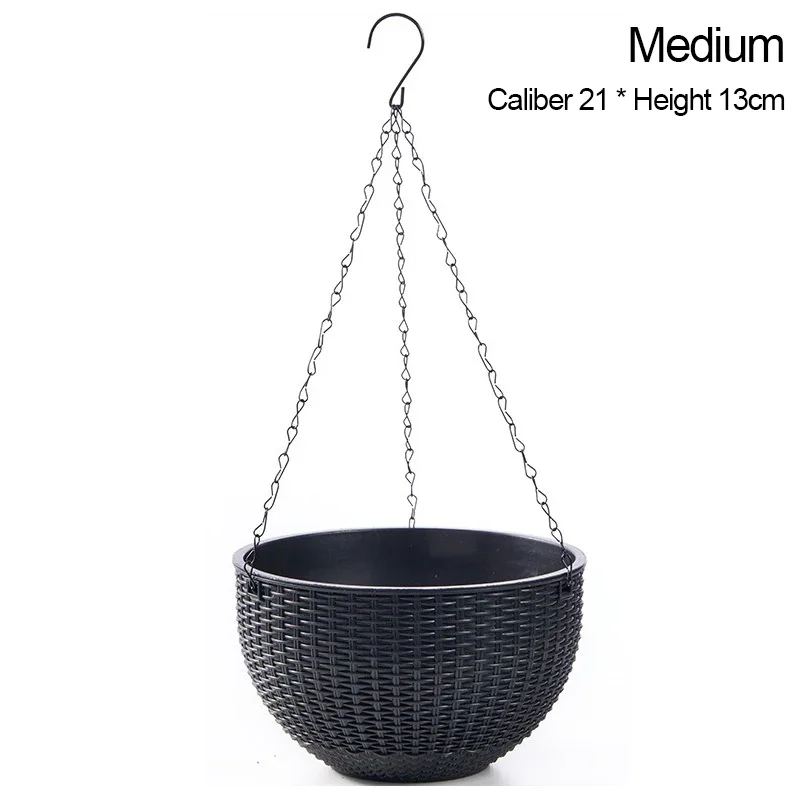 Elegant Outdoor Hanging Planters with Macrame Design
