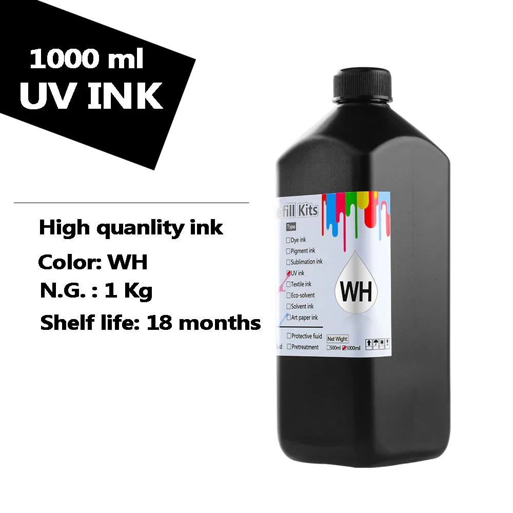 Led uv Tinta Macia para Mimaki Jfx1631 Jfx200 Jfx500 Jfx2002513 Jfx200-2531 Jfx500-2131 Ucjv300-160 Ucjv150-160 Sij320uv 1000ml