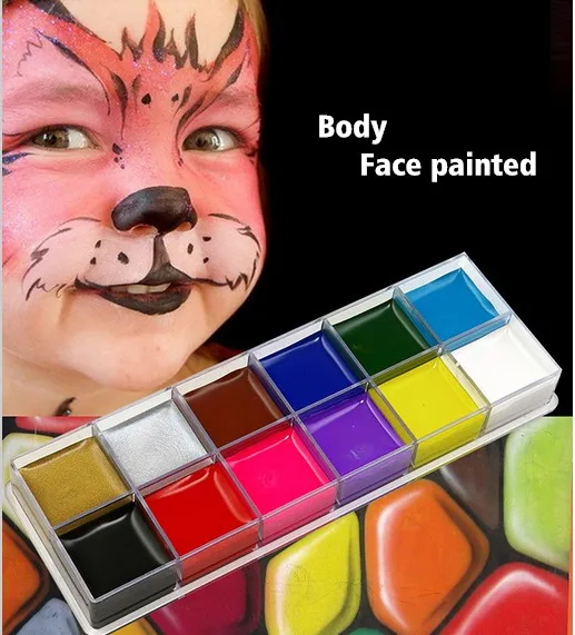 

wholesale body face paint clown Halloween makeup Painting for Kids Adults Festival Party Cosplay Face Color Makeup Pigment