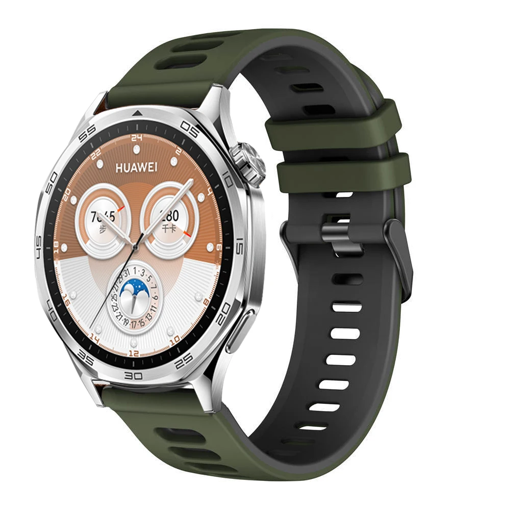 Silicone Sports Watchband Strap - 22mm/20mm