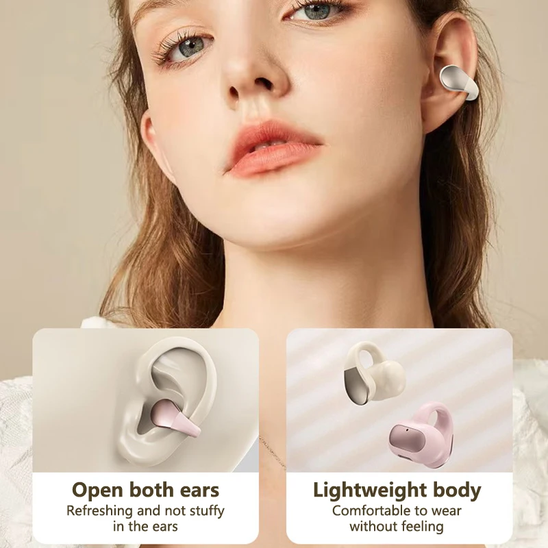 Écouteurs sans fil Bluetooth à clip, casque ouvert, oreillettes, mini oreillettes, sport, jeu 2