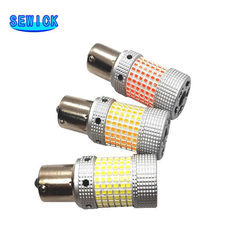 

50 шт. PY21W BA15S P21W Led 1156 BAU15S T20 7440 Led 2016 150smd Canbus Автомобильная задняя лампа заднего хода, тормоза, Фонарь указателя поворота 12 В