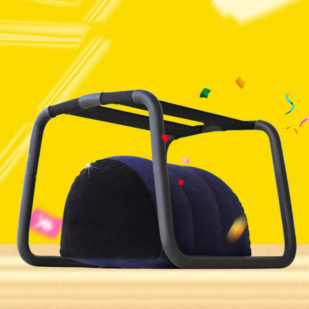 Erotic Chair Elastic Band Inflatable 2 in 1 Add Joy Flirting Iron Frame Masturbation Positions Aid Sex Chair for Couple