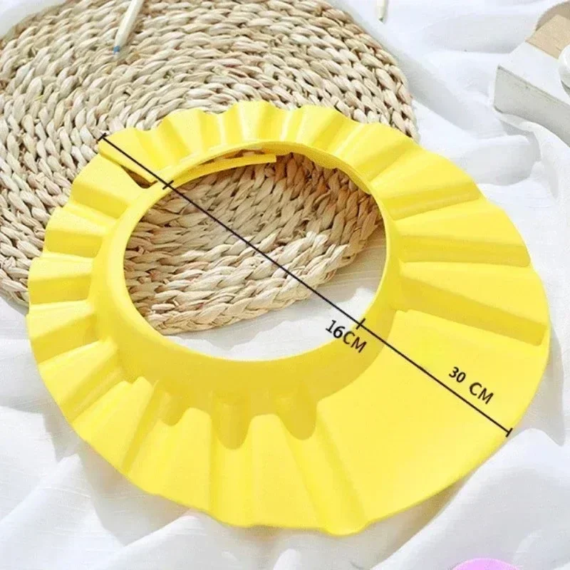 Safe Adjustable Child Kids Waterproof Eye Ear Protection Bath Visor Wash Hair Shield Shampoo Hat Baby Shower Caps