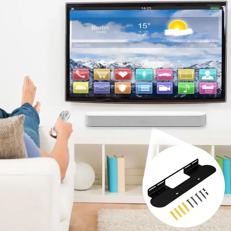 Supporto Per Montaggio A Parete Per Soundbar Sonosbeam Gen 1 2 Staffe Di Stoccaggio In Metallo Rack Da Parete Sonoss Beam Speaker Bar Staffa Di Montag