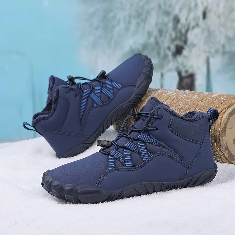 Fashion Outdoor Men Snow Boots Comfortable Plush Warm Waterproof Male Sneakers Non-Slip Trekking Shoes Women Winter Hiking Boots