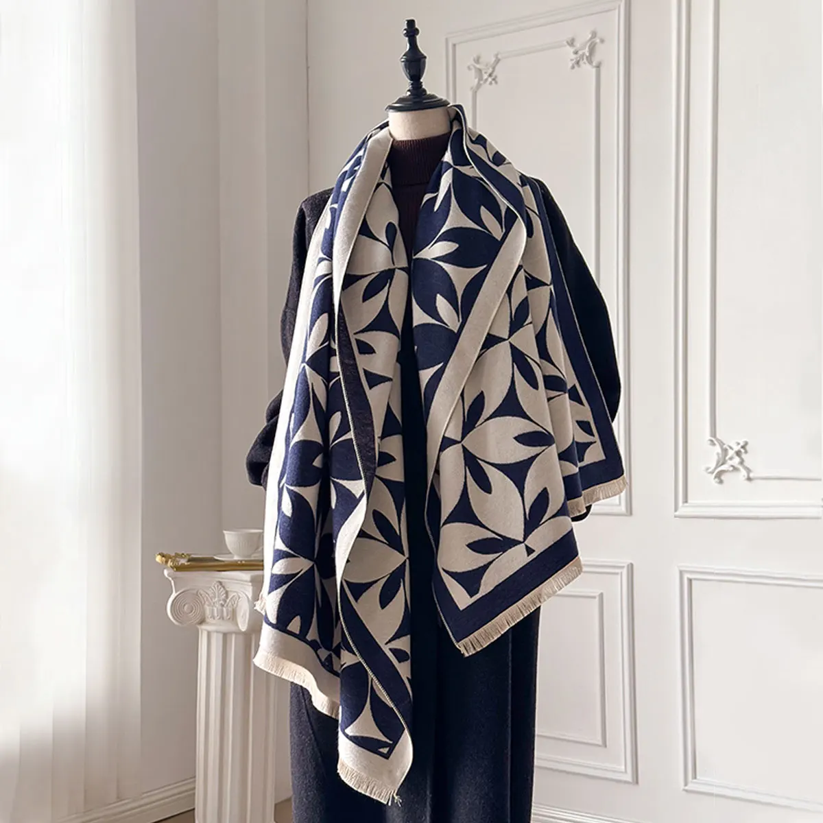 Winter Warm Cashmere Scarf for Women Luxury Pashmina Blanket Thick Shawl Wrap Neckerchief Fashion Bufanda Echarpe Poncho 2025