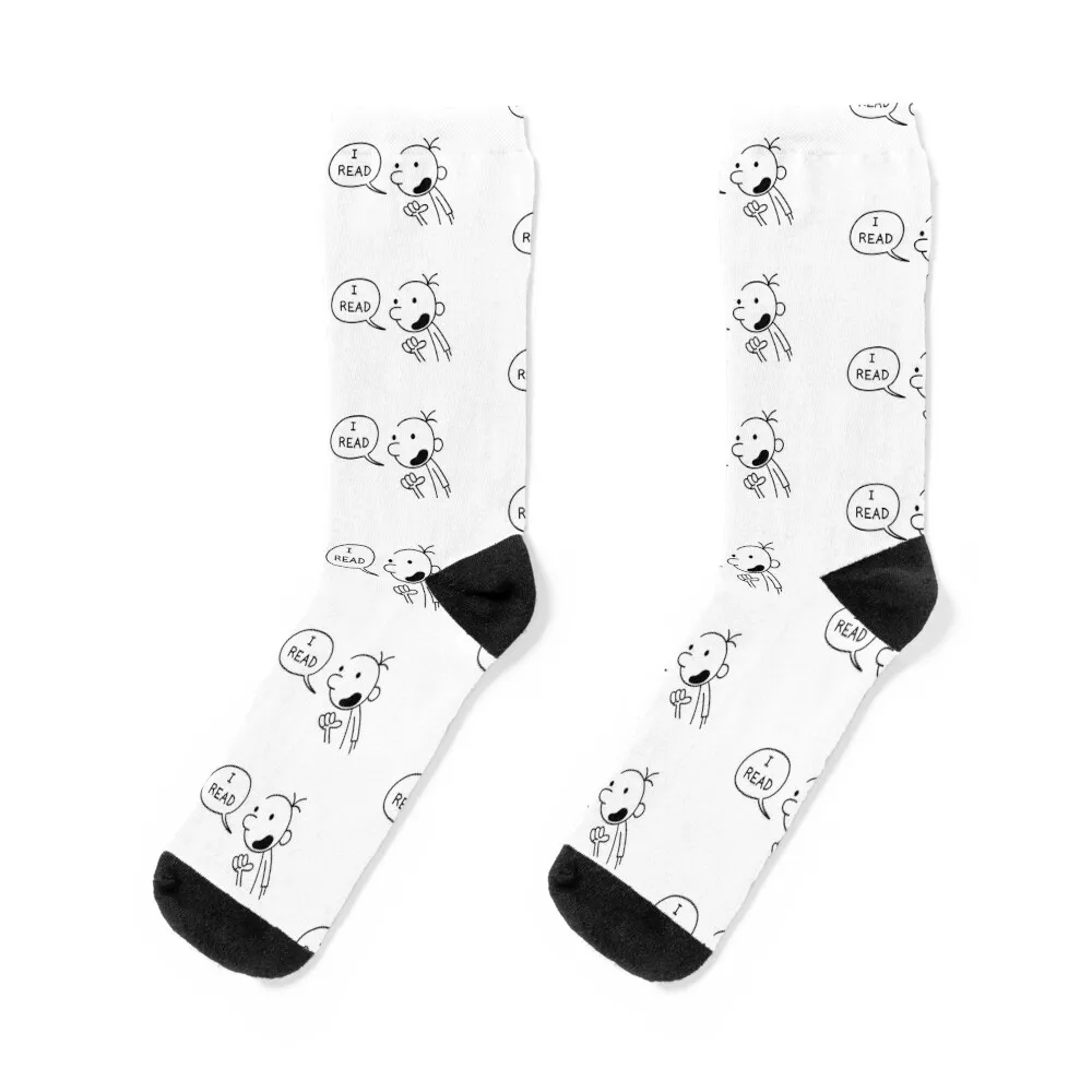 

Wimpy Kid Greg Heffley says I Read Socks Stockings christmas gift Designer Man Socks Women's