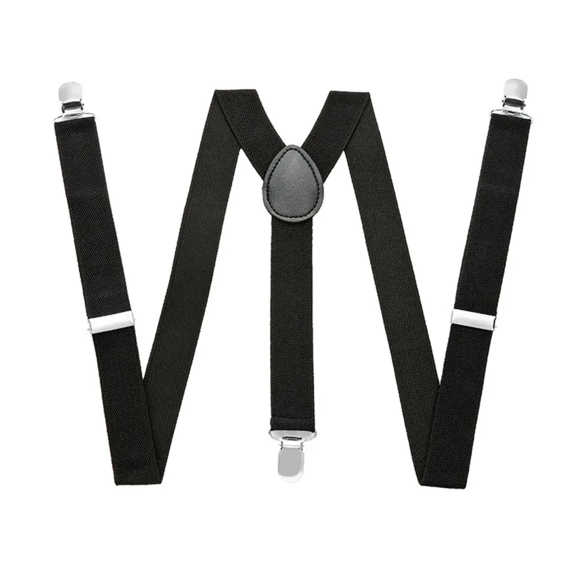 Men Suspenders Braces Men Suspenders High Elastic Adjustable 3 Strong Clips Heavy Duty W Trousers Braces Pants Holder Wedding Wear