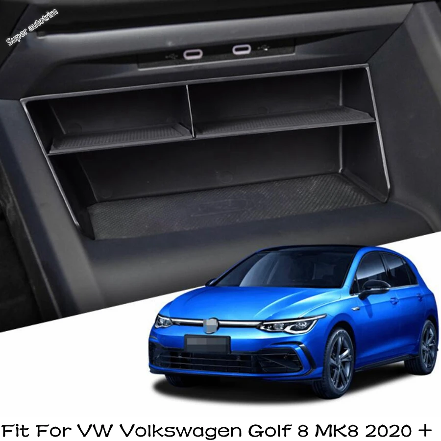 Car Accessories Storage Box Fit For VW Volkswagen Golf 8 MK8 2020 2022 Center Console