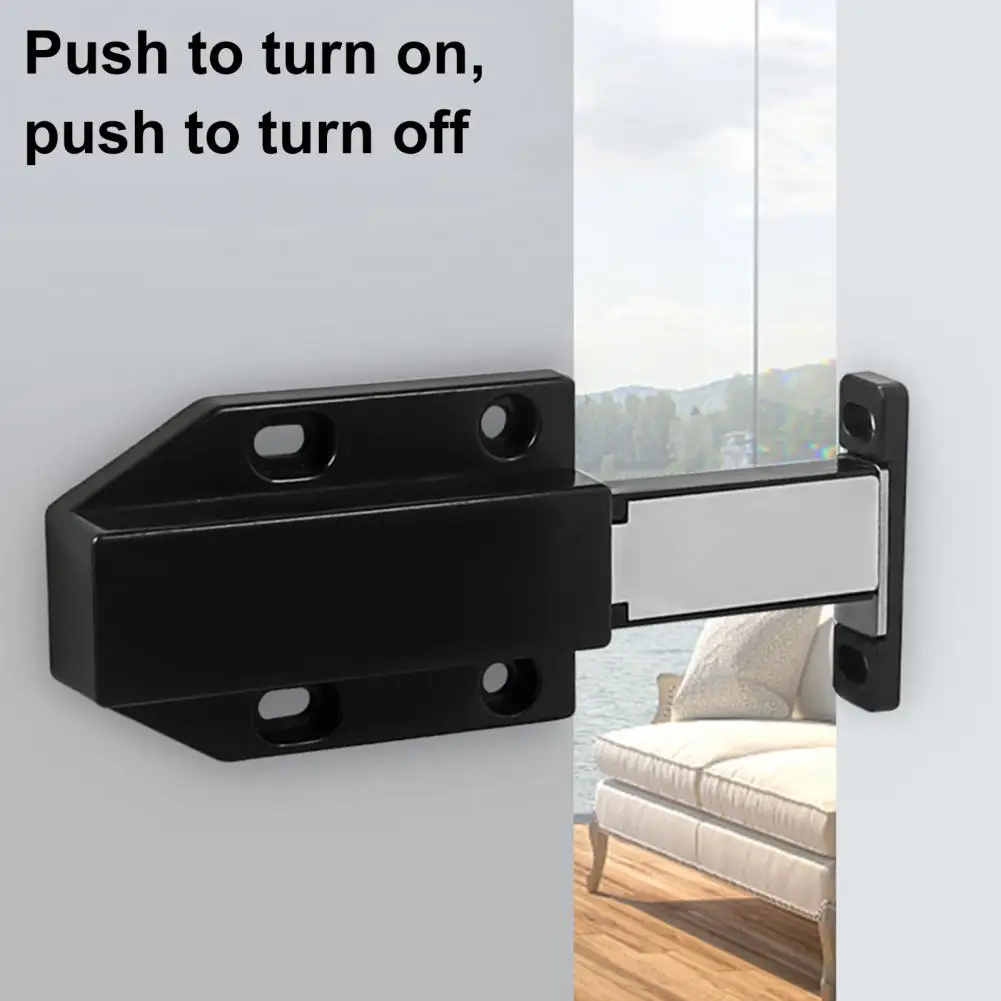 Cabinet Door Push Latch Strong Suction Push To Open ABS Single-headed Magnetic Release Latch for Closet