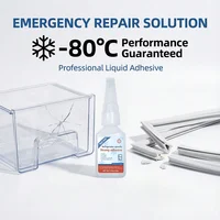 Colle de réparation pour réfrigérateur -80 (1 à 4 pièces) ℃   Adhésif instantané résistant aux basses températures pour la réparation de tiroirs de réfrigérateur et de congélateurs en plastique 4