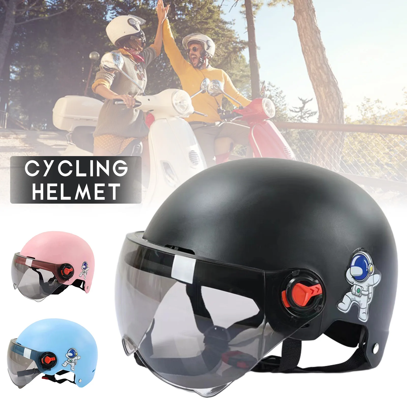 Casque De Moto Adulte Avec Pare-Soleil Et Visière Pour Homme/Femme Et Bluetooth - Une Conception