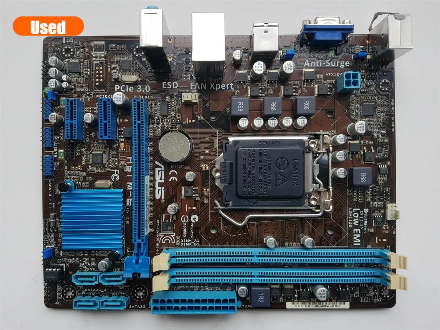 original Asus H61M E Desktop Motherboard H61 Socket LGA 1155 i3 i5 i7 DDR3 16G Micro ATXdesktop