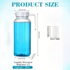 2 Pcs Laundry Detergent Dispenser Fabric Softener Dispenser Organizer Box with Measuring Cups Laundry Soap Bleach Container 5