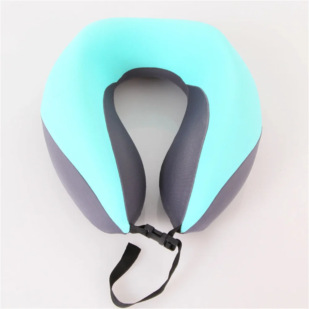 

Portable U-Shaped Pillow Two-Color Splicing Slow Rebound Outdoor Home Travel Pillow