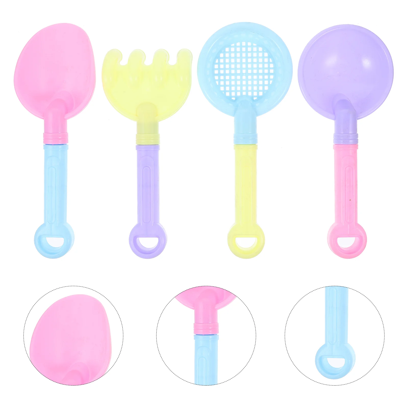 

1 Set Kids Beach Supplies Manual Rakes Spoon Beach Toys Kids Beach Tools