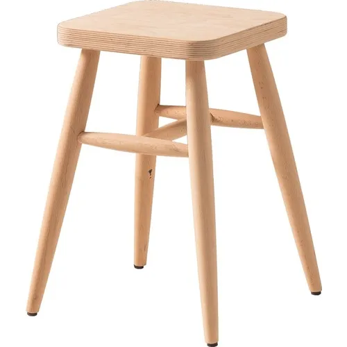 Sgabello Quadrato Geppetto Legno Grezzo