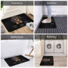 Non-slip Doormat Kitchen Mat Dachshund Sausage Dog And Paw Print Hallway Carpet Welcome Rug Bedroom Decor 4