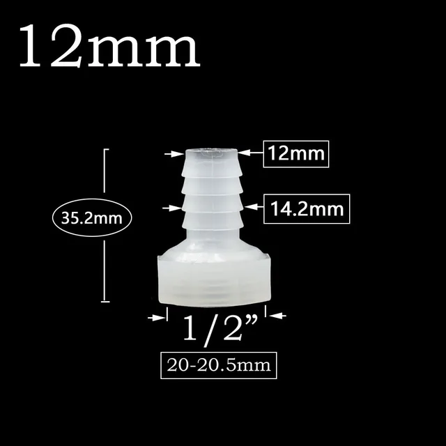 1/2 Hüvelykes Női Szál 4 Mm -Ig 6 8 10 12 14 16 20 -Es Tömlőcsatlakozó Barb Illesztőcső Adapter 1Db - Image 6