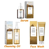 Centella ensemble de soins de la peau Centella sérum lavage du visage huile nettoyante ensemble de soins du visage apaisant rafraîchissant lisse brillant Essence du visage 6