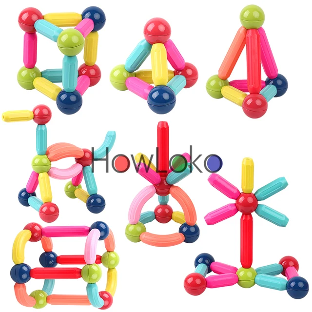 36-152 Pcs Big Size Magnetic Stick Building Blocks game magnets children Set Kids Magnets for children Magnetic Toy Bricks 5
