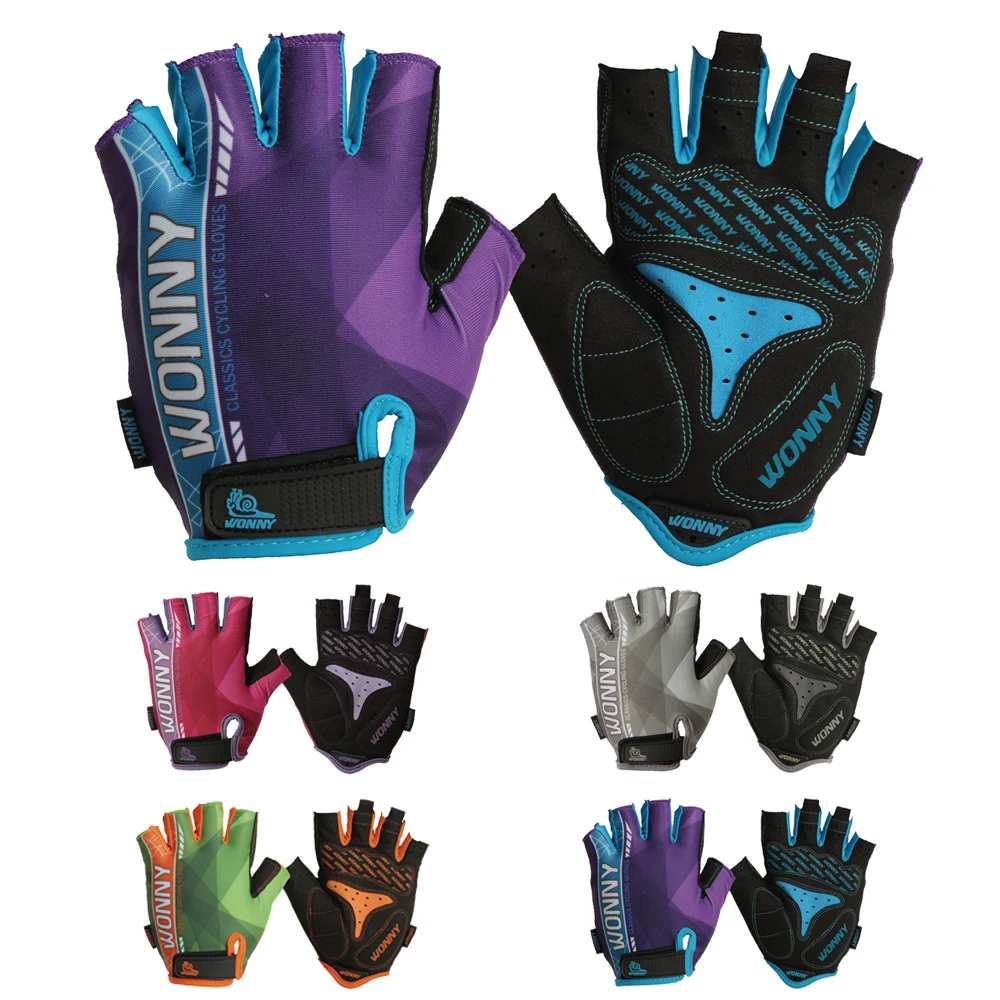 Unisex Half-Finger Cycling Gloves - Anti-Slip & Shock-Absorbing for Outdoor Sports & Fitness