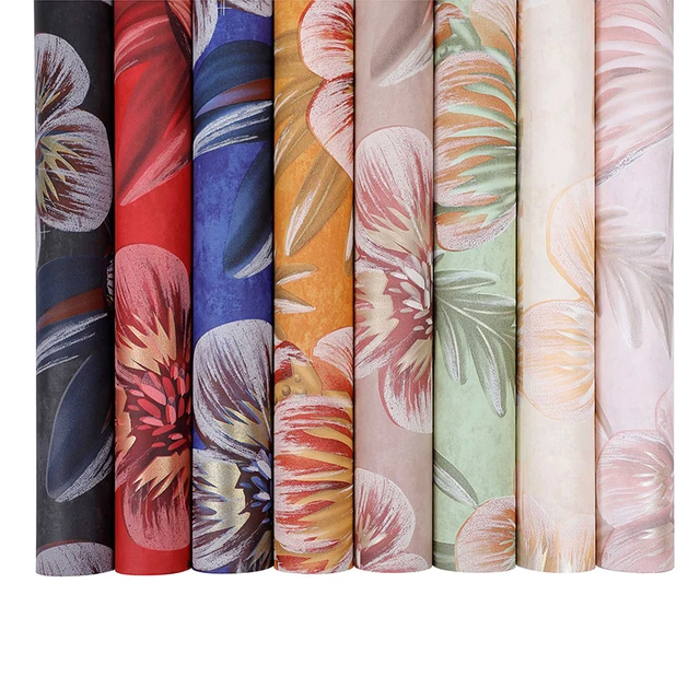 10Counts Vintage Flower Printed Floral Paper for Bouquets Wrapping Gift  Packaging Floral Business Florist Supplies 23.6x19.6Inch - AliExpress