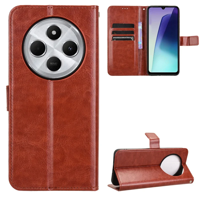 Luxury Flip PU Leather Wallet Case with Lanyard and Stand