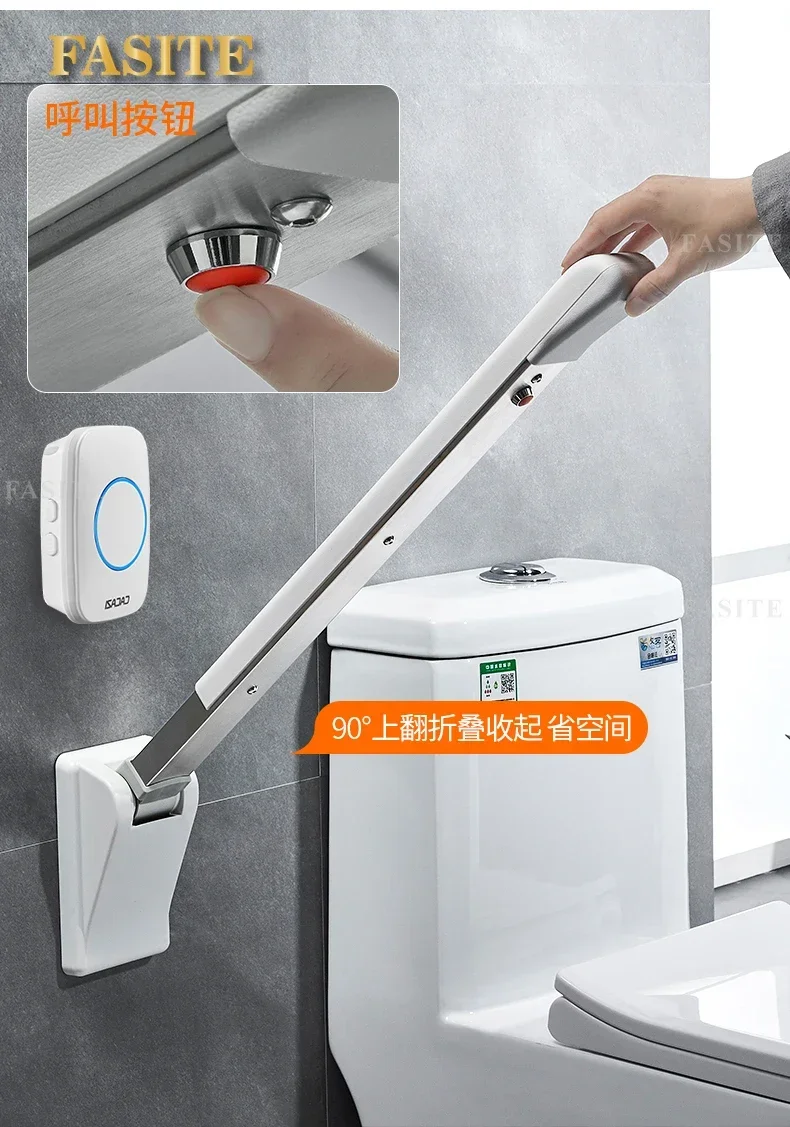Description Picture 4 of itemToilet Elderly Shower Handle Replacement Non Slip Safety Handrail Folding Bathroom Suporte Banheiro Disability Equipment EB50FS