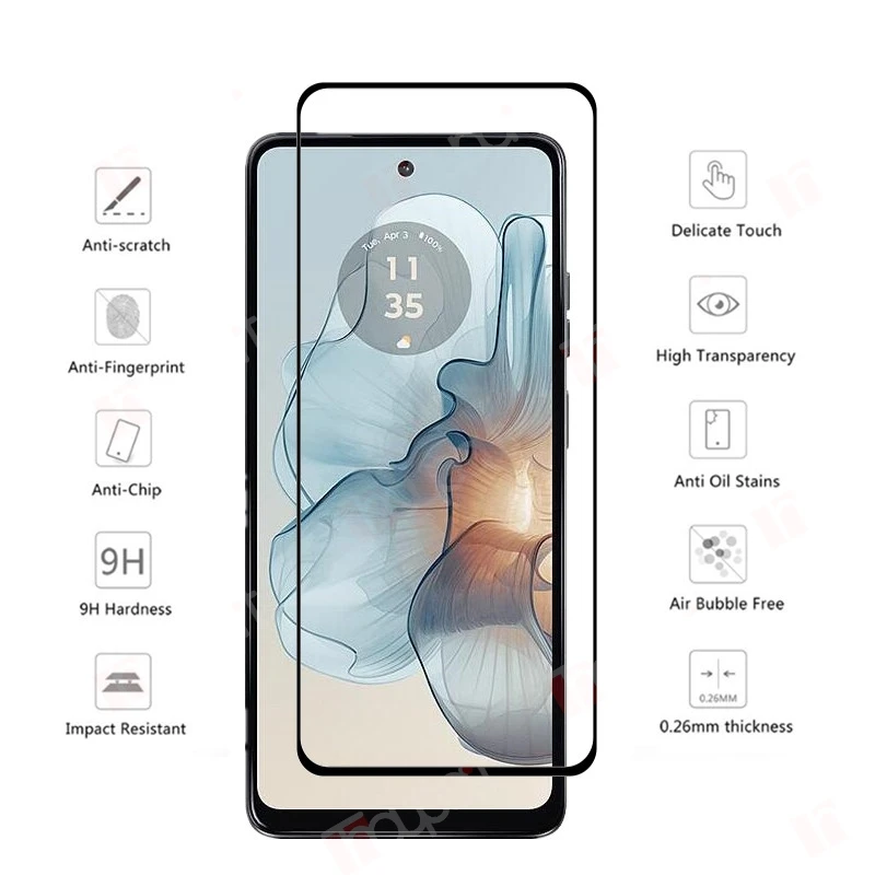 Premium Clear Tempered Glass Screen Protector – Full Coverage, 2/4 Pack