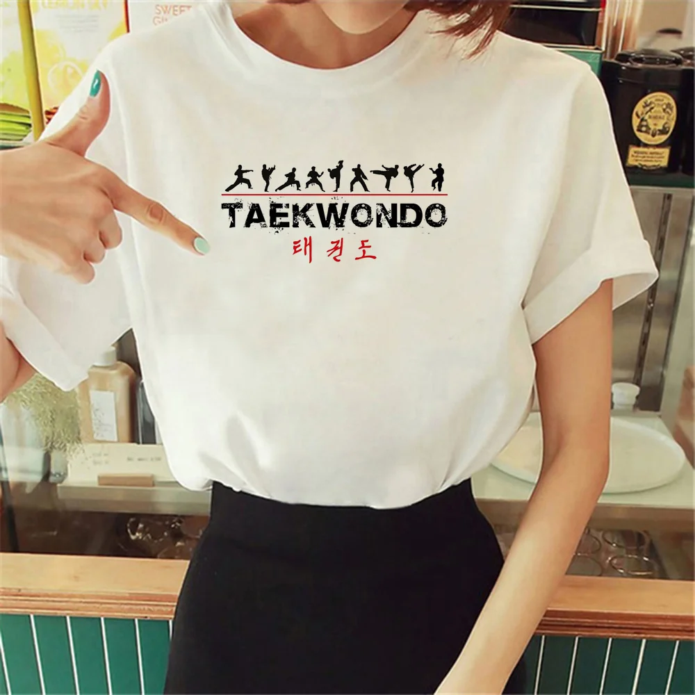 

Taekwondo t-shirts women harajuku t shirt girl anime clothing
