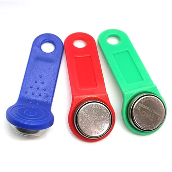 Dallas iButton TM 카드 키 태그, 손잡이가 있는 DS1990A-F5 키 체인, 전자 잠금 장치, DS1990A, TM1990A, 10 개