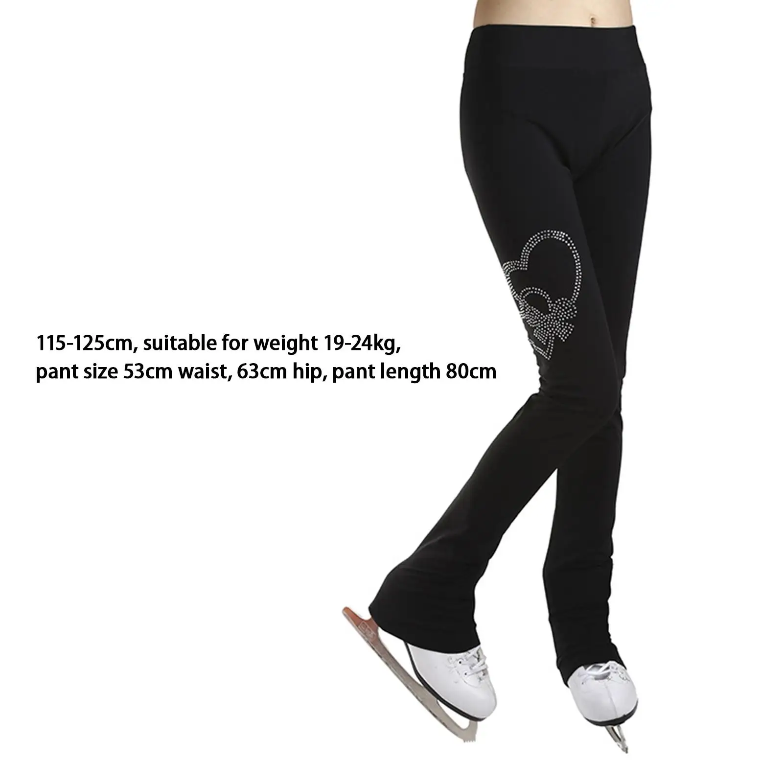 Figure Skating Long Pants Thickening Thermal Over The Boot Tights for Women