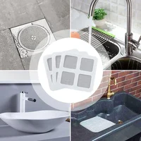 10pcs Disposable Shower Drain Covers Anti-blocking Strainer Filter Mesh Stickers Sink Strainer Hair Filter Bathroom Accessories 5