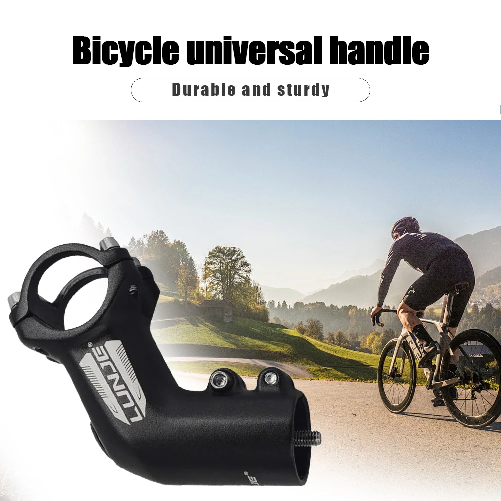 Bicycle Handlebar Stem Aluminum Alloy Bike Handlebar Stem Riser Easy Installation Mountain Bicycle Accessories