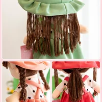 45cm Super Kawaii Plush Girls Doll with Clothes Kid Girls Baby Appease Toys Stuffed Soft Cartoon Plush Toys for Children Gift 2