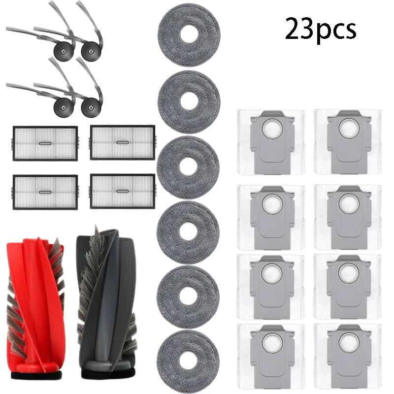 Roborock Vacuum Robot Essential Accessories Kit – Main Roller, Side Brush, Filter, Mop Cloth & Dust Bag