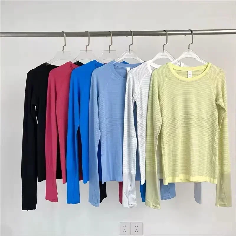 Lemon Women Swiftly Tech 2.0 Women Sport Long sleeve T-shirt Seamless Fitness Yoga Shirts Workout Sport Tee Pilates Gym Clothing