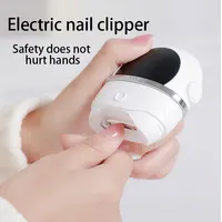 Electric Nail Clipper Automatic Nail Trimmer Safe Rechargeable Fingernail Cutter with Nail File for Kids Portable Manicure Tool 1