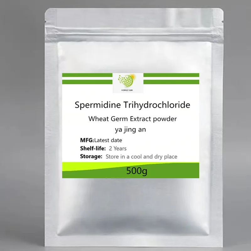 Anti-age Spermidine Trihydrochloride Powder High Purity CAS 334-50-9 hyaluronic acid powder nicotinamide riboside powder collagen tripeptide powder trans resveratrol powder l carnosine powder canthaxanthin powder hydroxyapatite powder retinol acetate powder hair treatment powder cosmetics peptides powder