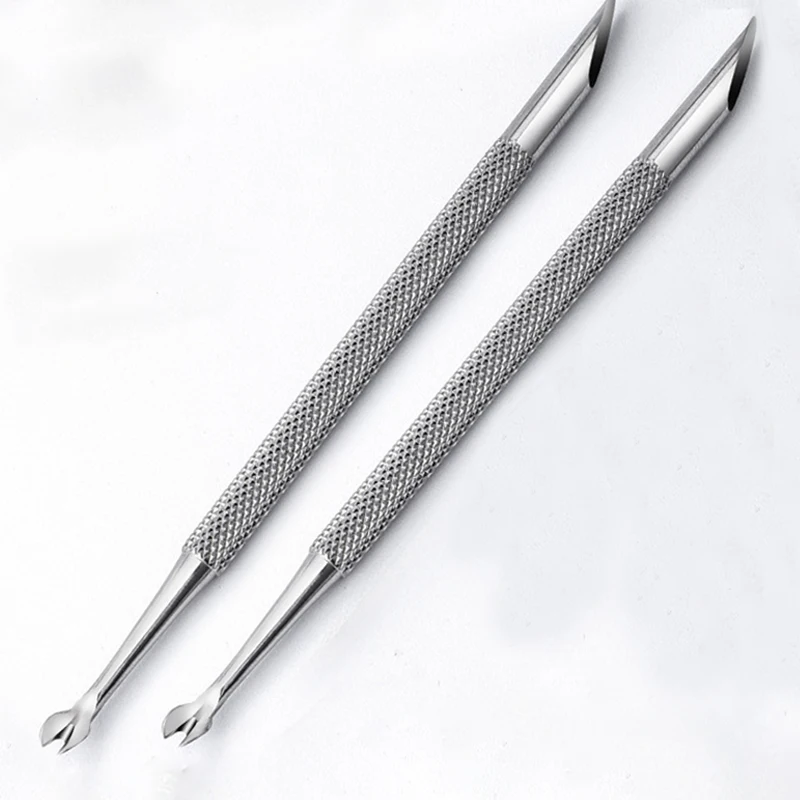 

Nail Manicures Remover Manicure Sticks Nail Art Tools 1 Pcs Double-ended Stainless Steel Cuticle Pusher Nail Art Tool