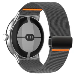 Premium Nylon Magnetic Sports Watchband - Universal Replacement Strap, 41/45mm - Pixel Watch 45mm (DH)
