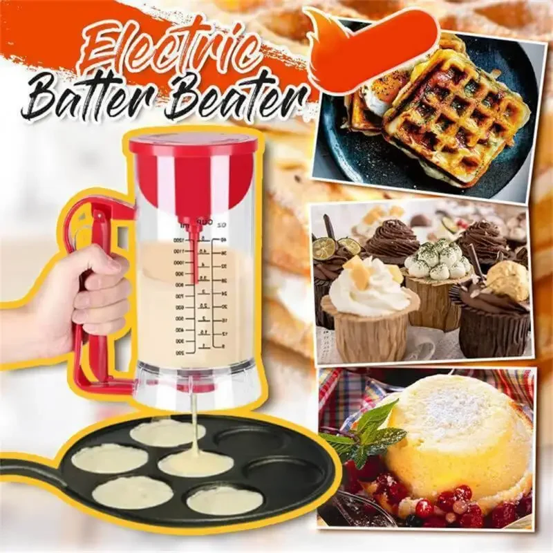 Batter Dispenser Cupcake Pancake Batter Dispenser Mixer and Separator Bottle Crepe Container Baking Accessories