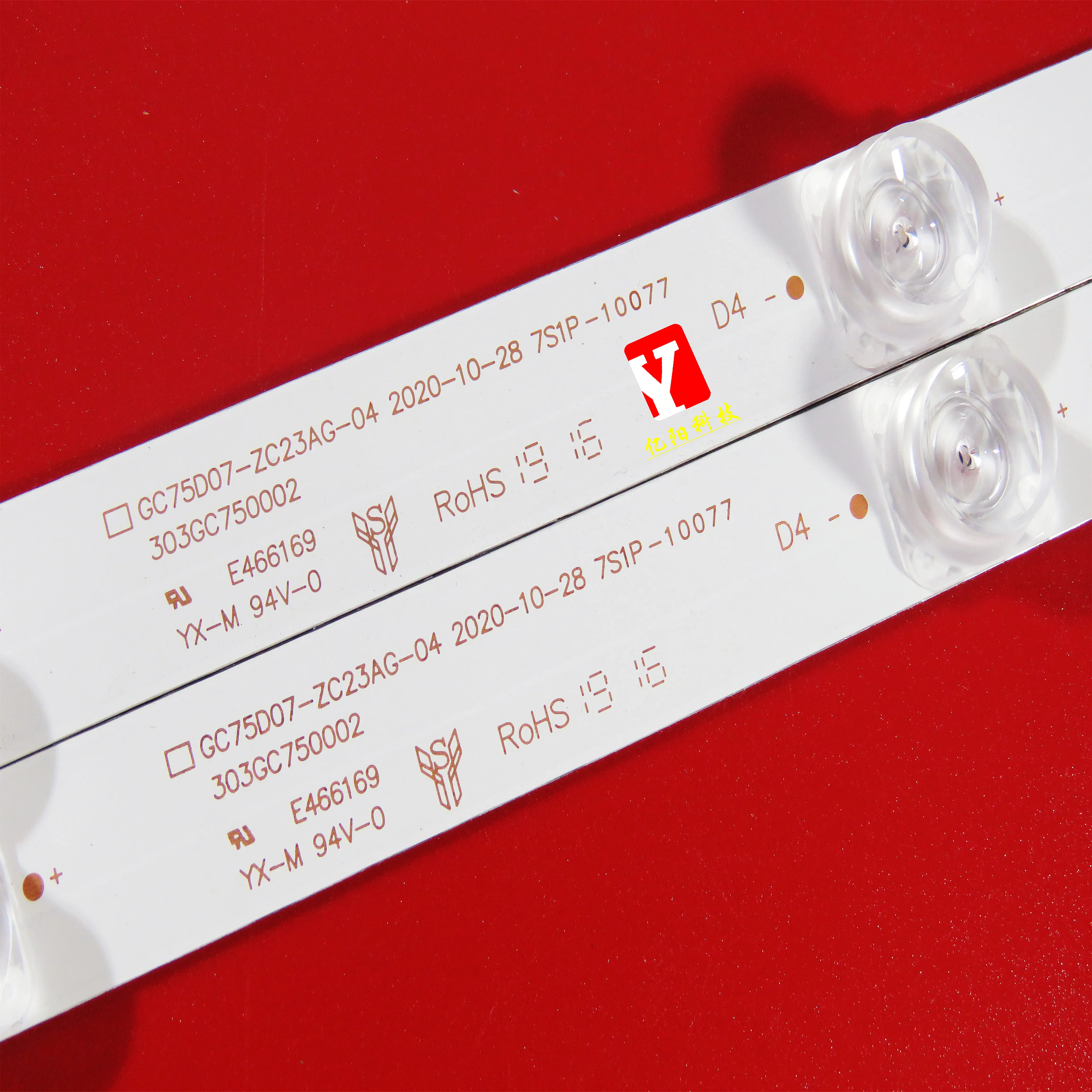 Barra de Retroiluminação Led para L75m54s Gc75d07-zc23ag04 12 Pcs 7led - Image 2